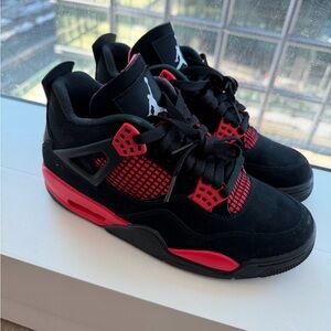 Jordan Black and Red Sneakers